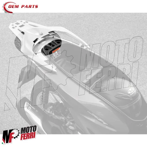 MF8736 Coperchio Carena Portapacchi Bianco Met Honda SH 125 150 dal 2020 al 2024