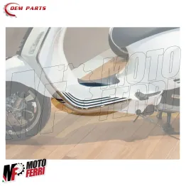 MF8737 Kit Strisce Pedana Poggiapiedi in gomma Vespa Primavera Sprint 50 125 150 2