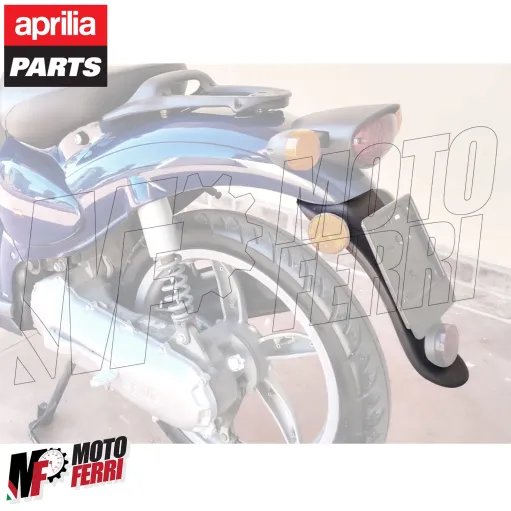 MF8744 Parafango Portatarga Grigio Originale Aprilia Scarabeo 50 2T 1993 - 1999