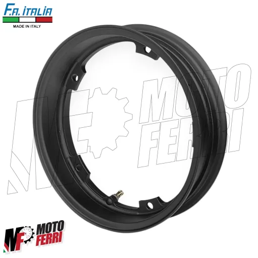 MF8746 Cerchio Tubeless FA Nero Opaco 2.10-10 Vespa 50 125 Special ET3 PK PX