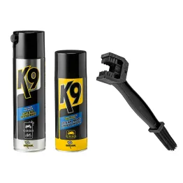 MF6349 Grasso Catena Bardahl K9 Moto Strada Pista + Pulitore + Spazzola