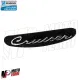 MF8753 Targhetta Emblema Originale Piaggio Beverly Cruiser 500 dal 2007 al 2012