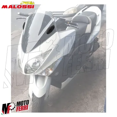 MF2539 Tappi Coperchi Malossi Specchietti Nero Lucido Yamaha TMax 500 2008 / 2011