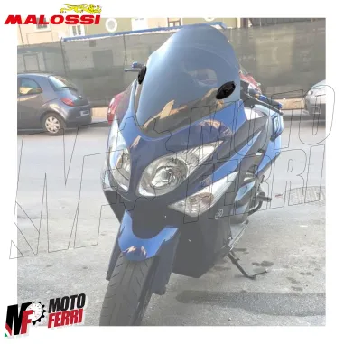 MF2539 Tappi Coperchi Malossi Specchietti Nero Lucido Yamaha TMax 500 2008 / 2011