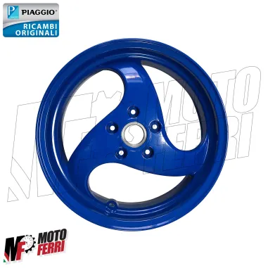 MF8777 Cerchio Posteriore Blu Originale Piaggio NRG 50 MC3 PUREJET 2001 - 2004