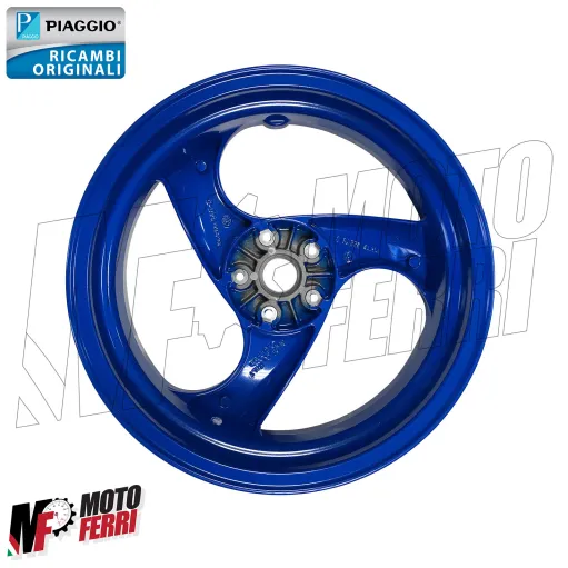 MF8777 Cerchio Posteriore Blu Originale Piaggio NRG 50 MC3 PUREJET 2001 - 2004