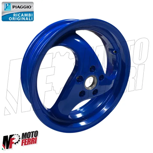 MF8777 Cerchio Posteriore Blu Originale Piaggio NRG 50 MC3 PUREJET 2001 - 2004