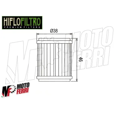 MF1652 - FILTRO OLIO HIFLO HF140 SMR125 TE125 YZF-R X-MAX 125 WRF 250 450