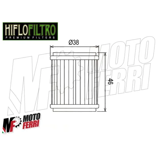 MF1652 - FILTRO OLIO HIFLO HF140 SMR125 TE125 YZF-R X-MAX 125 WRF 250 450