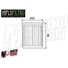 MF1653 FILTRO OLIO HIFLO HF141 YZF-R 125 X-MAX X-CITY 125 WRF 250 450 2