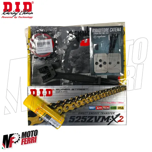 MF8794 Kit Trasmissione DID KTM SUPER DUKE 1290 R GT da 2014 a 2022 Corona 38 Pignone 17