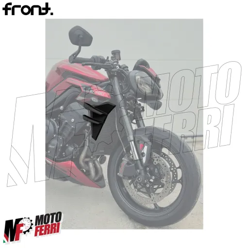 MF8796 Spoiler Downforce Laterale Doppie Ali by FRONT Triumph Street Triple 765 R/RS 2023 2024 2025