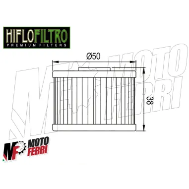 MF1658 - FILTRO OLIO HIFLO HF112 KLX 125 250 300 450 XL DOMINATOR 600 650 CRF