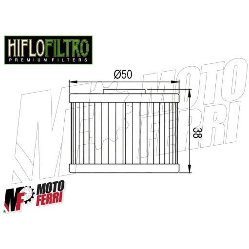 MF1658 - FILTRO OLIO HIFLO HF112 KLX 125 250 300 450 XL DOMINATOR 600 650 CRF