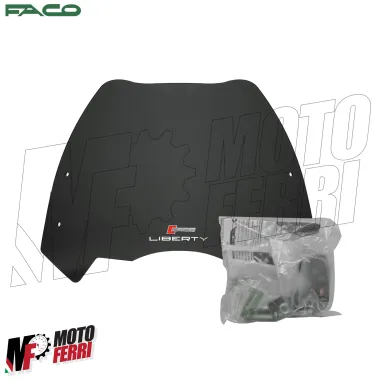 MF8809 Cupolino Spoiler Fume' Scuro Faco Piaggio Liberty 50 125 150 S E5 2025