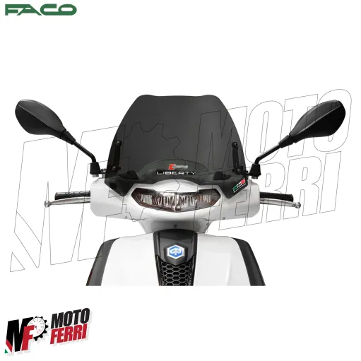 MF8809 Cupolino Spoiler Fume' Scuro Faco Piaggio Liberty 50 125 150 S E5 2025