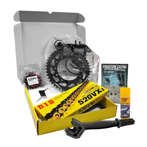 MF8811 Kit Trasmissione DID Moto Morini X-Cape 650 da 2021 a 2025 Corona 46 Pignone 15