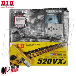 MF8811 Kit Trasmissione DID Moto Morini X-Cape 650 da 2021 a 2025 Corona 46 Pignone 15 2