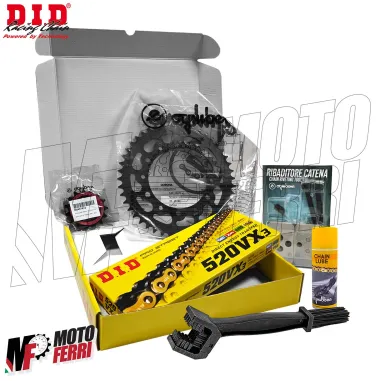 MF8811 Kit Trasmissione DID Moto Morini X-Cape 650 da 2021 a 2025 Corona 46 Pignone 15