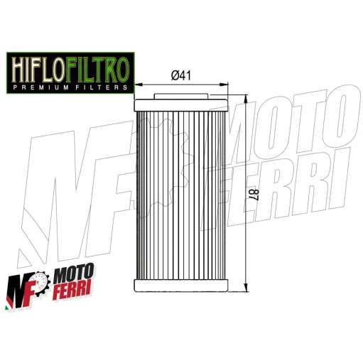MF1661 - FILTRO OLIO HIFLO HF611 G450X TC TE 449 SMR TE 511