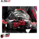 MF8815 Guanti in Pelle Moto Lunghi con Protezion LS2 SWIFT Rosso Bianco Nero