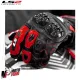 MF8815 Guanti in Pelle Moto Lunghi con Protezion LS2 SWIFT Rosso Bianco Nero