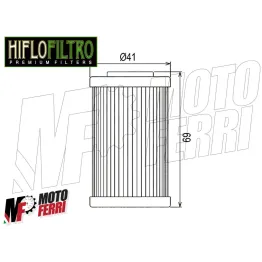 MF1663 - FILTRO OLIO HIFLO HF155 KTM EXC 250 400 DUKE 125 200 690 SUPERMOTO 660 2