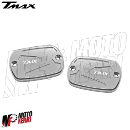 MF8816 Tappi Vaschetta Olio Freno Argento Yamaha TMax 500 530 560 da 2008 a 2025 2