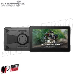 MF8828 Carplay navigatore per Moto Interphone SYNC70 Display 7 GPS Android Apple 2
