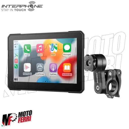 MF8828 Carplay navigatore per Moto Interphone SYNC70 Display 7 GPS Android Apple