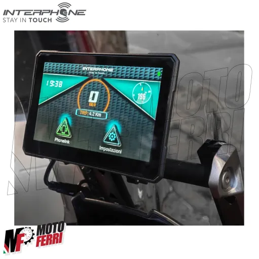 MF8828 Carplay navigatore per Moto Interphone SYNC70 Display 7 GPS Android Apple