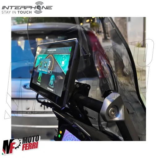 MF8828 Carplay navigatore per Moto Interphone SYNC70 Display 7 GPS Android Apple