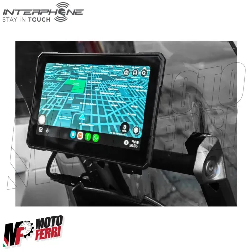 MF8828 Carplay navigatore per Moto Interphone SYNC70 Display 7 GPS Android Apple