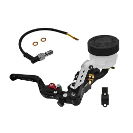 MF8834 Pompa Freno Anteriore Radiale BRAKING 19 Fusa Leva Nera Snodabile Moto