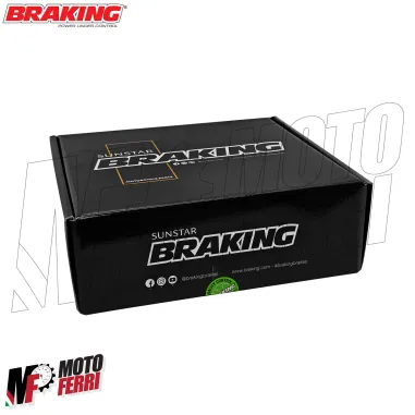 MF8834 Pompa Freno Anteriore Radiale BRAKING 19 Fusa Leva Nera Snodabile Moto