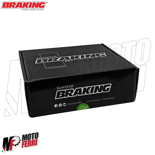 MF8834 Pompa Freno Anteriore Radiale BRAKING 19 Fusa Leva Nera Snodabile Moto
