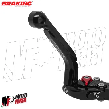 MF8834 Pompa Freno Anteriore Radiale BRAKING 19 Fusa Leva Nera Snodabile Moto