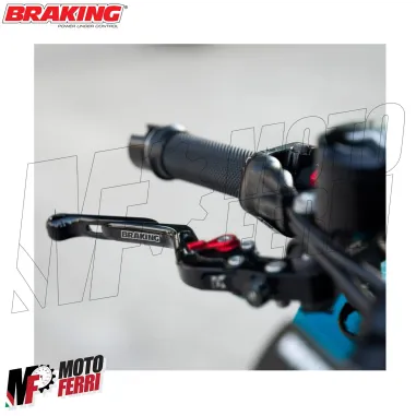 MF8834 Pompa Freno Anteriore Radiale BRAKING 19 Fusa Leva Nera Snodabile Moto
