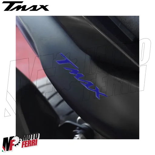 MF8836 Adesivi Carena Posteriore Blu Resina 3D Yamaha TMax 560 dal 2022 al 2025