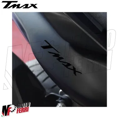MF8837 Adesivi Carena Posteriore Nero Resina 3D Yamaha TMax 560 dal 2022 al 2025