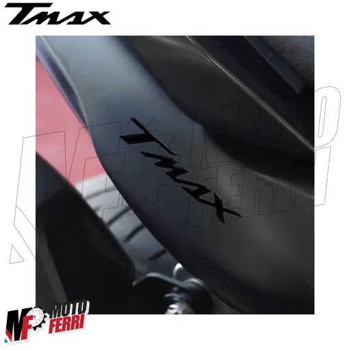 MF8839 Adesivi Carena Posteriore Nero Resina 3D Yamaha TMax 560 dal 2022 al 2026