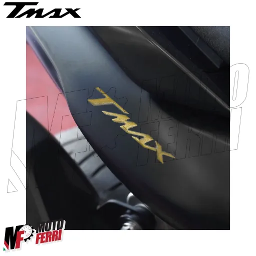 MF8839 Adesivi Carena Posteriore Oro Resina 3D Yamaha TMax 560 dal 2022 al 2025