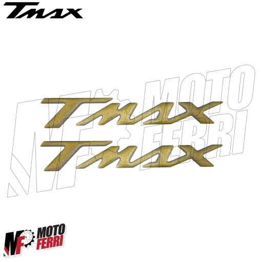 MF8839 Adesivi Carena Posteriore Oro Resina 3D Yamaha TMax 560 dal 2022 al 2026
