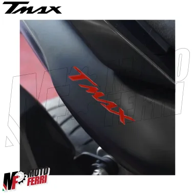 MF8839 Adesivi Carena Posteriore Rosso Resina 3D Yamaha TMax 560 da 2022 al 2025