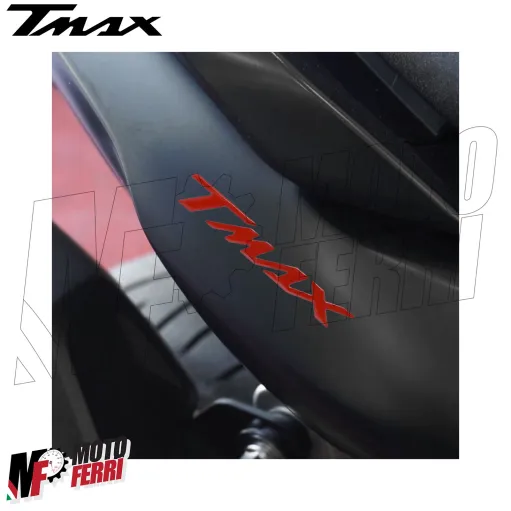 MF8839 Adesivi Carena Posteriore Rosso Resina 3D Yamaha TMax 560 da 2022 al 2025