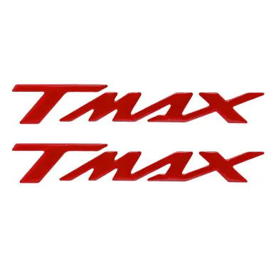 MF3539 Kit 2 Adesivi Rosso Vivo Resina 3D Carena posteriore Yamaha TMax 500 530 560