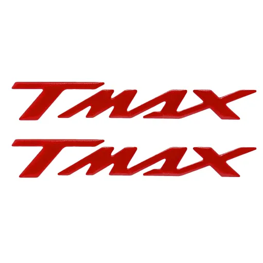 MF3539 Kit 2 Adesivi Rosso Vivo Resina 3D Carena posteriore Yamaha TMax 500 530 560