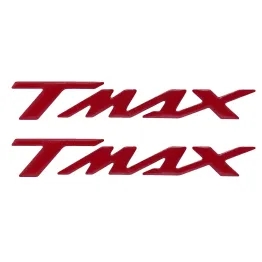 MF8840 Kit 2 Adesivi Rosso Metal Resina 3D Carena Posteriore Yamaha TMax 500 530 560