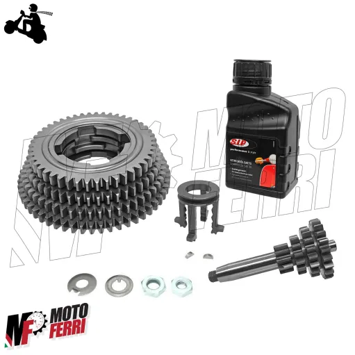 MF1489 Kit Modifica Ingranaggi Cambio da 3 a 4 Marce Vespa 50 Special 125 ET3
