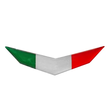 MF8849 Adesivo Resinato 3D Bandiera Tricolore Aprilia Moto Universale